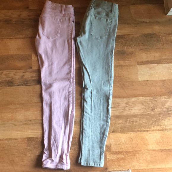 Pink and Mint skinny jeans - Picture 2 of 5
